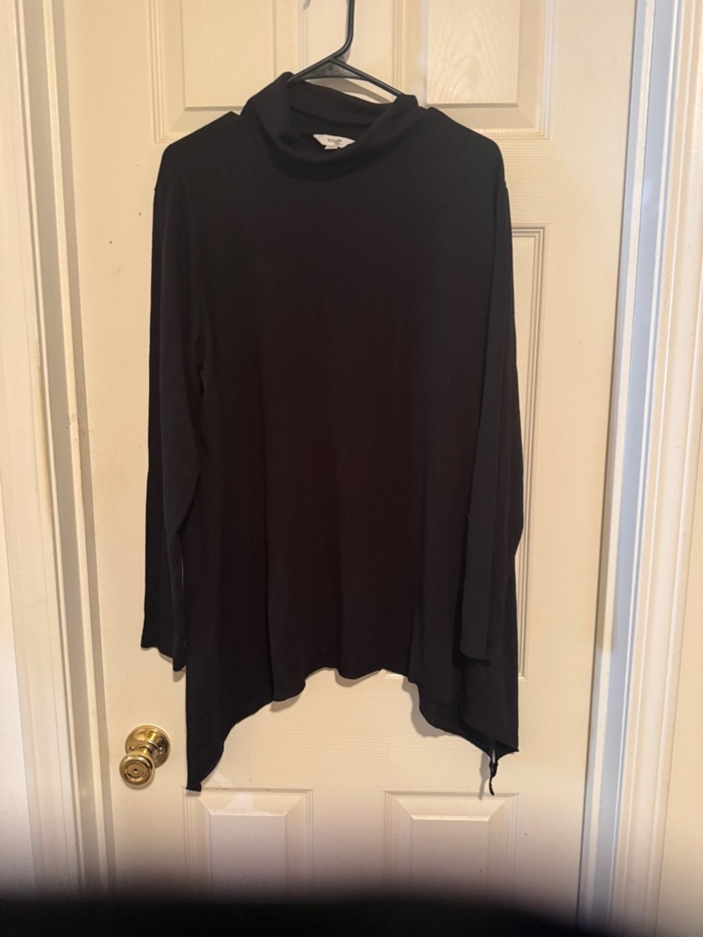 Black Long Sleeve Tunic Top -